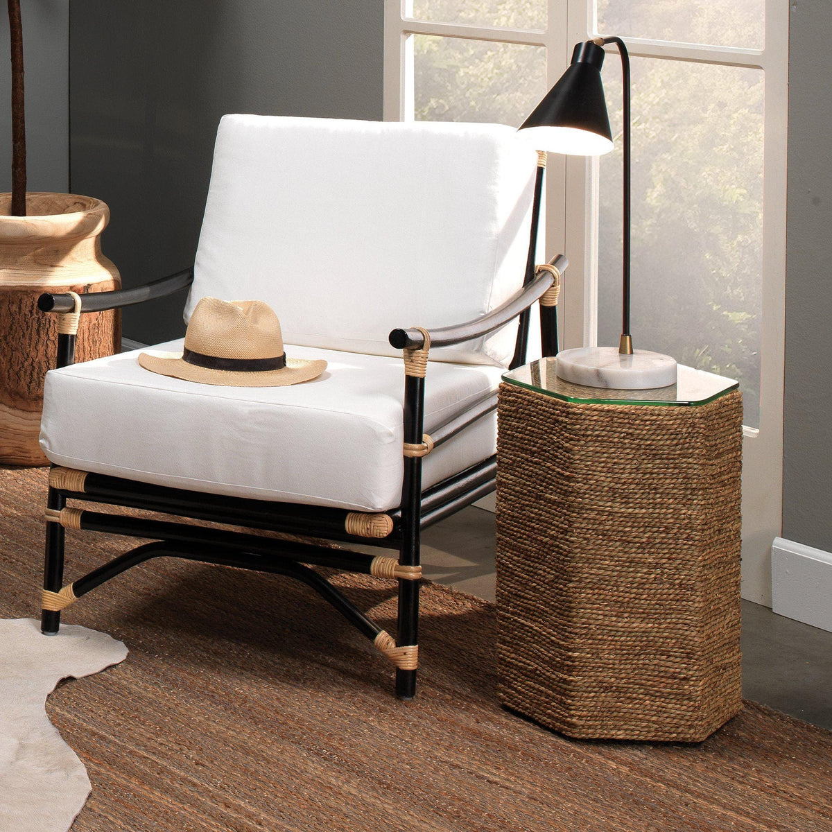 Peninsula Sea Grass Side Table