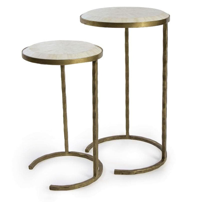 Bone & Brass Nesting Tables