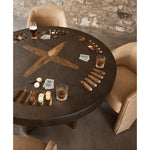Logan One Of A Kind Aged Metal Poker Table