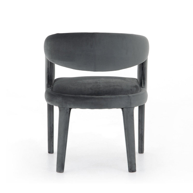 Hannah Charcoal Velvent Dining Chair