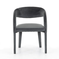 Hannah Charcoal Velvent Dining Chair