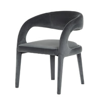 Hannah Charcoal Velvent Dining Chair