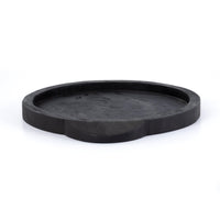 Tabor Carbonized Black Round Tray