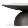 Cavit Round Aluminum & Marble Coffee Table