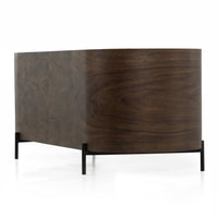 Lorah Dark Brown Executive Desk