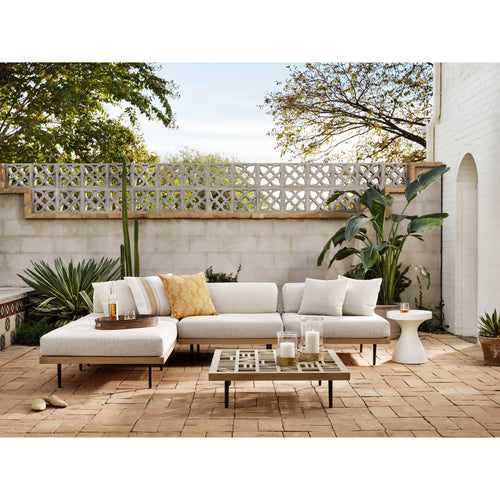 Kennan White Concrete Outdoor End Table