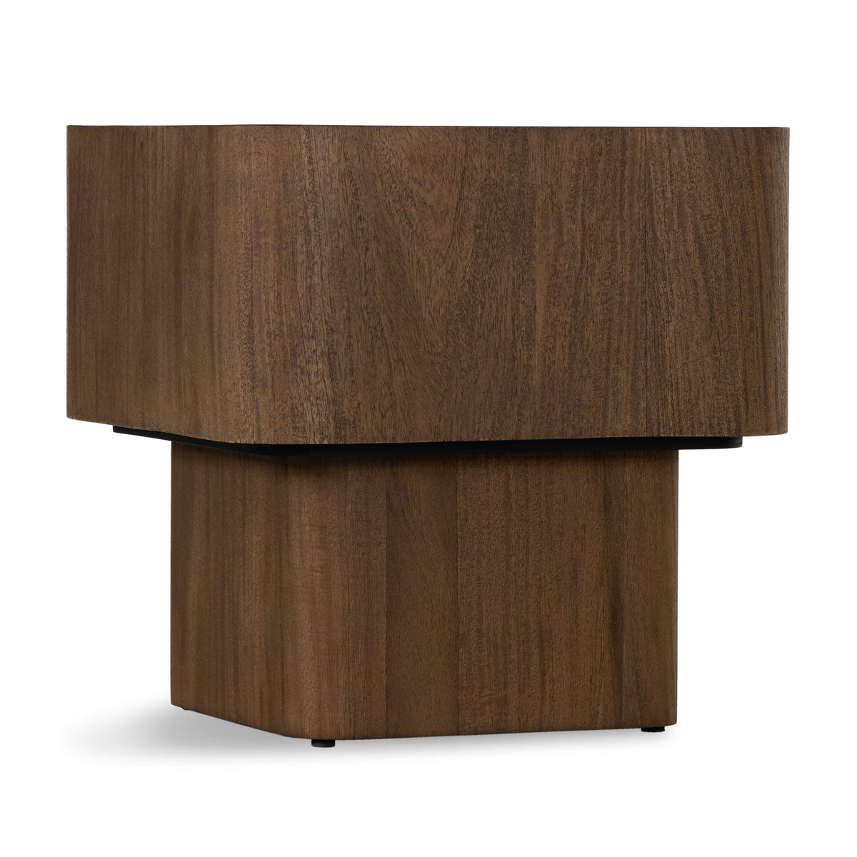 Blaine Burl Square End Table