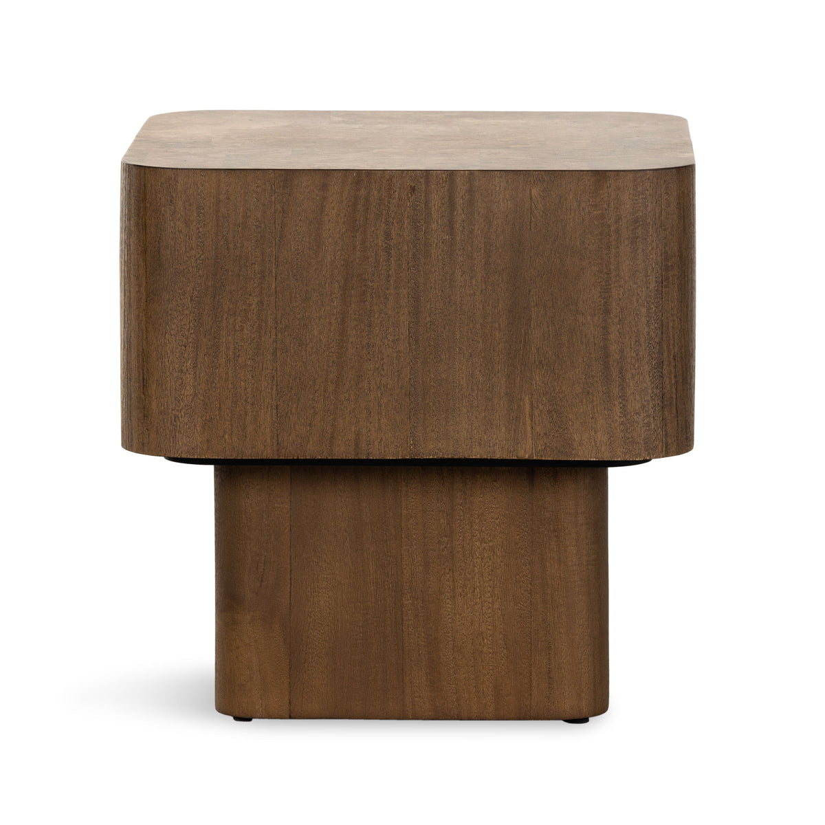 Blaine Burl Square End Table