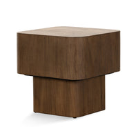 Blaine Burl Square End Table