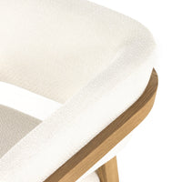 Daniel Gibson White Mid-Century Chair