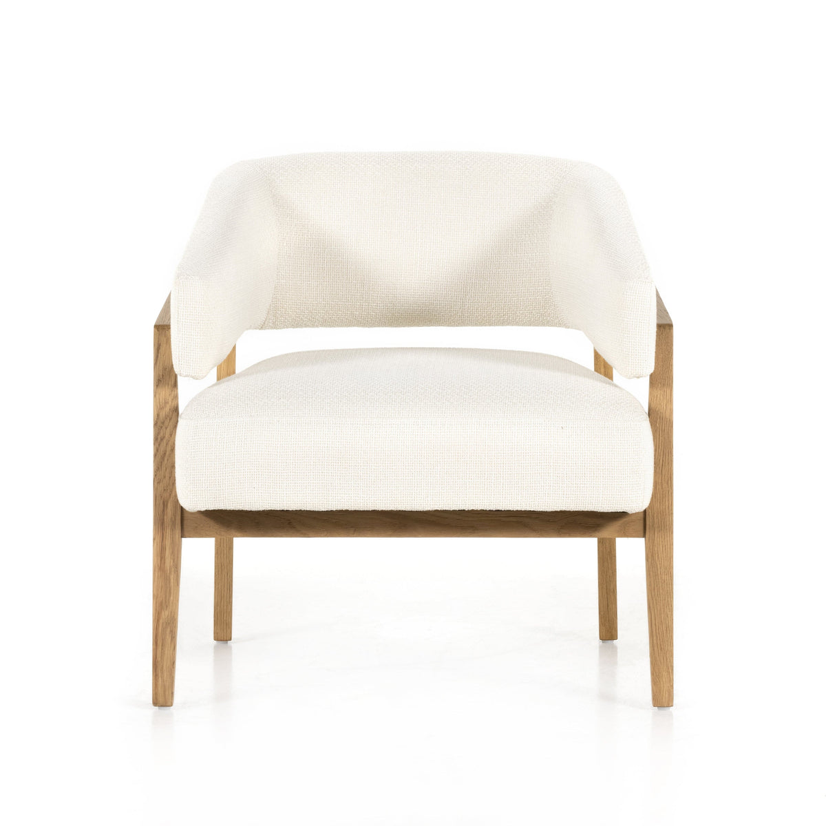 Daniel Gibson White Mid-Century Chair