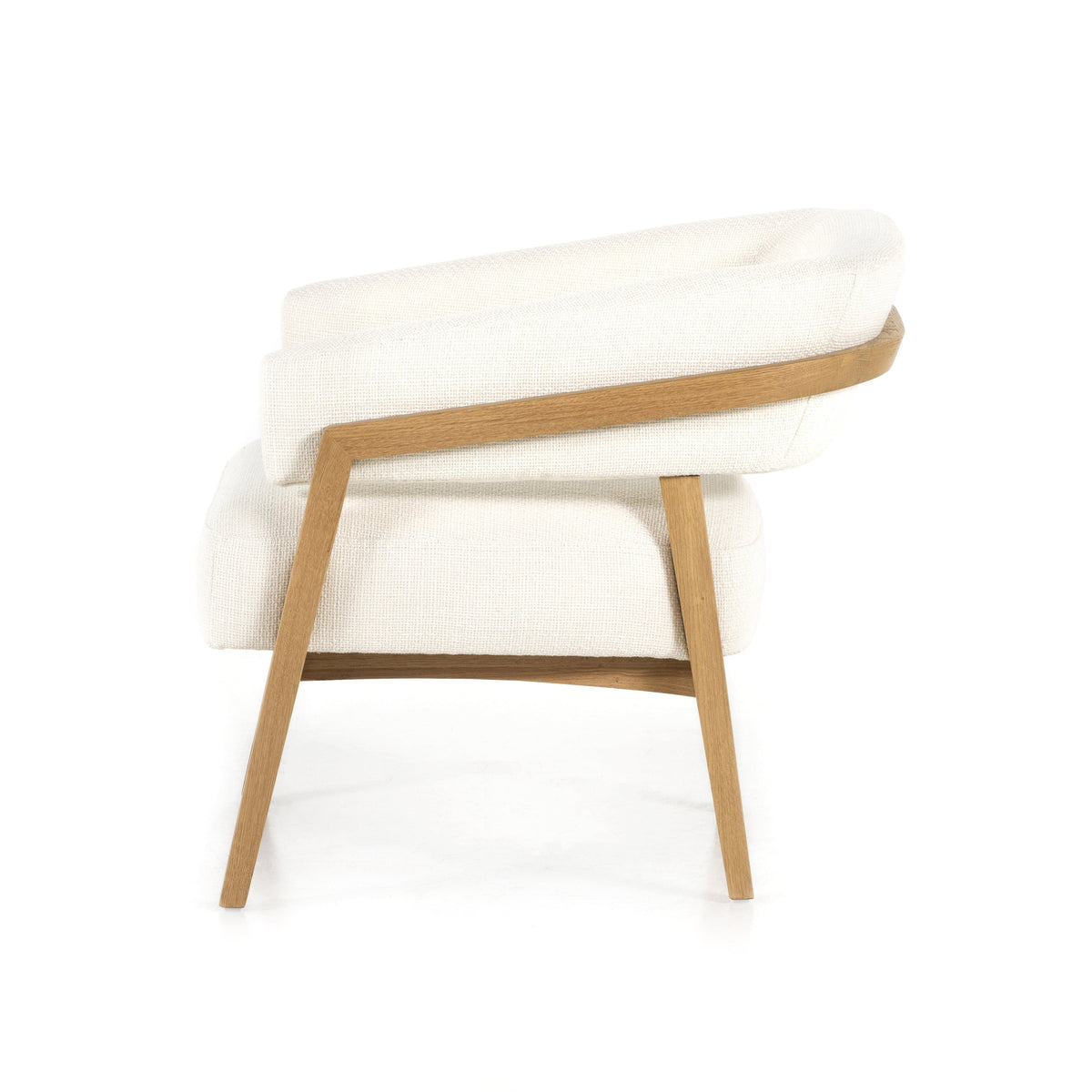 Daniel Gibson White Mid-Century Chair