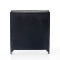 Bennett Large Black Storage Nightstand