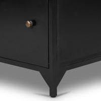 Bennett Large Black Storage Nightstand