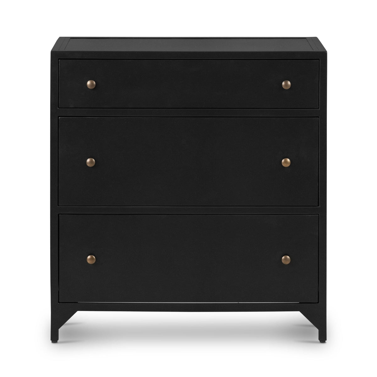 Bennett Large Black Storage Nightstand