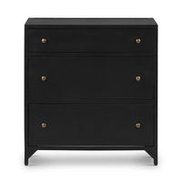 Bennett Large Black Storage Nightstand