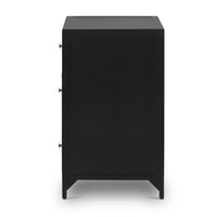 Bennett Large Black Storage Nightstand