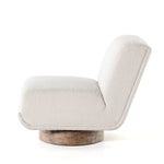 Blaine Cream Upholstered Swivel Chair