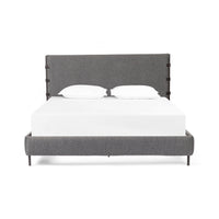 Ainsley Charcoal Upholstered Bed