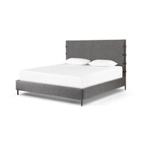 Ainsley Charcoal Upholstered Bed