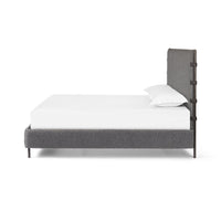 Ainsley Charcoal Upholstered Bed