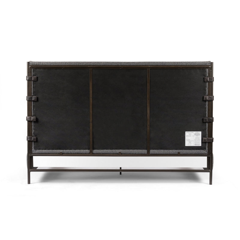 Ainsley Charcoal Upholstered Bed