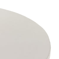 Oscar Round White Concrete Outdoor Dining Table