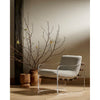 Chance Silver Upholstered & Acrylic Chair