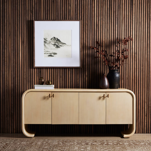 Zoe Ivory Curved Sideboard