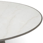 Shayne Oak & White Marble Dining Table