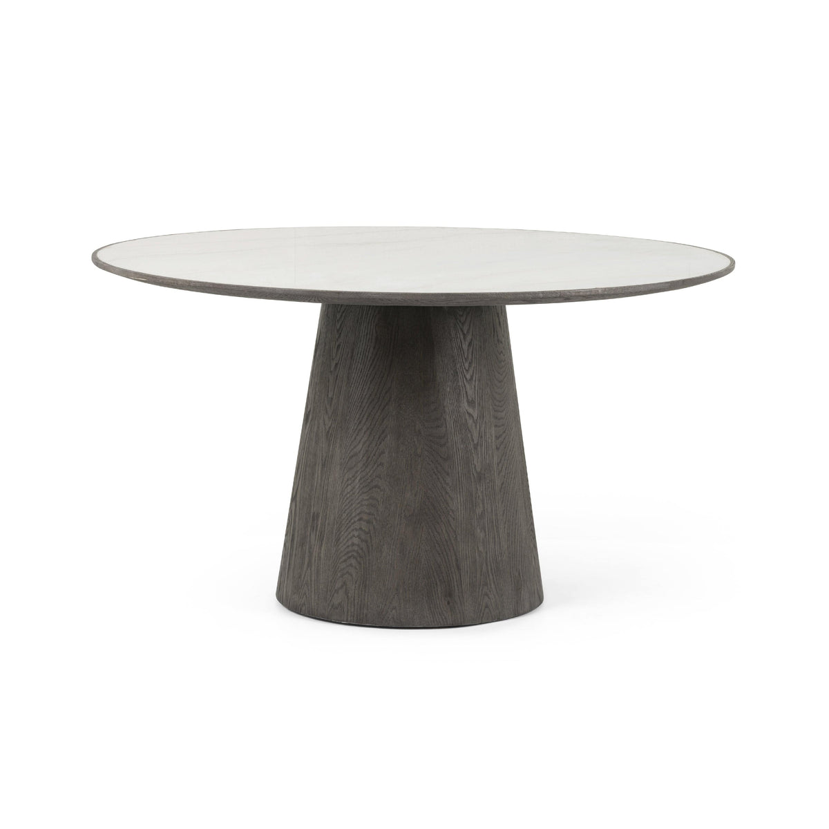 Shayne Oak & White Marble Dining Table