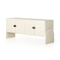 Creston Ivory Painted Linen Sideboard