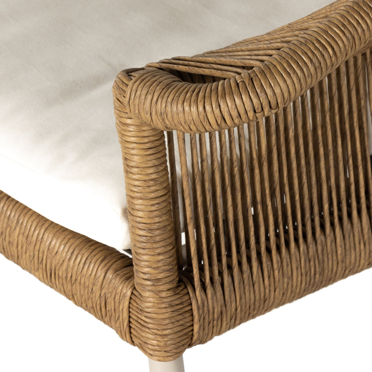 Isabel Caramel Rope Outdoor Dining Armchair