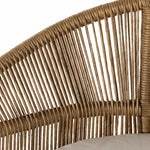 Isabel Caramel Rope Outdoor Dining Armchair