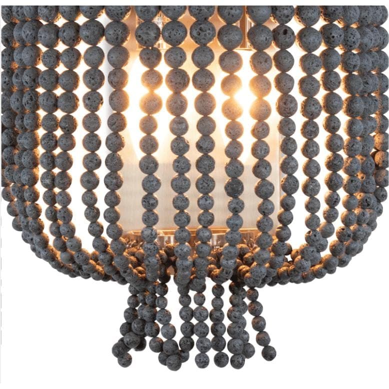 Milos Dark Blue Beaded Sconce