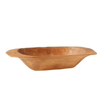 Large Natural Wooden Dough Bowl