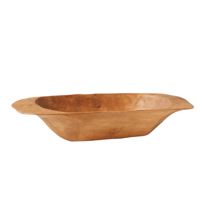 Large Natural Wooden Dough Bowl