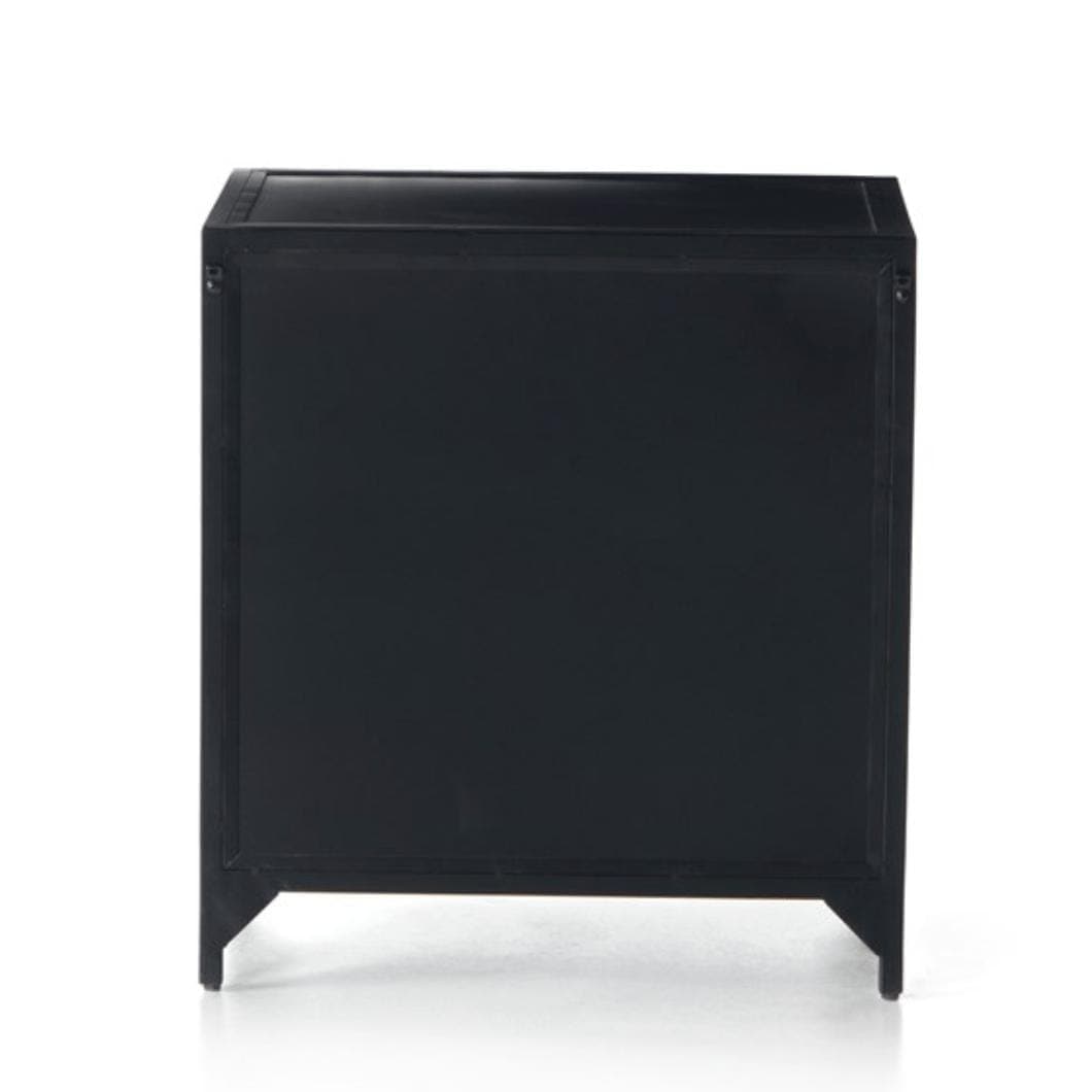 Bennett Small Black Storage Nightstand