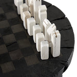 Modern Carbonized Black Chess Set