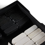 Modern Carbonized Black Chess Set