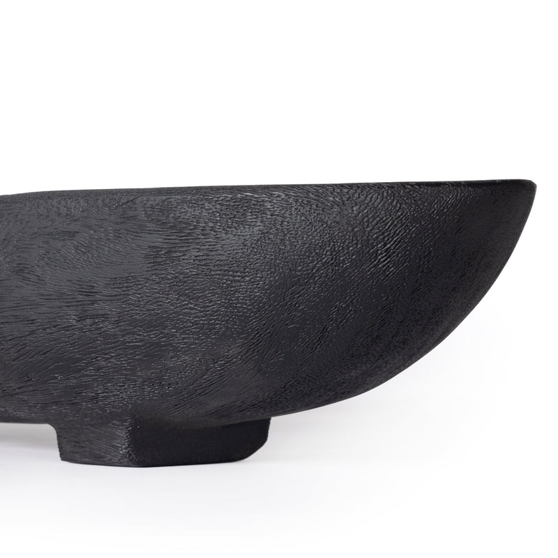 Zambia Carbonized Black Reclaimed Wood Bowl
