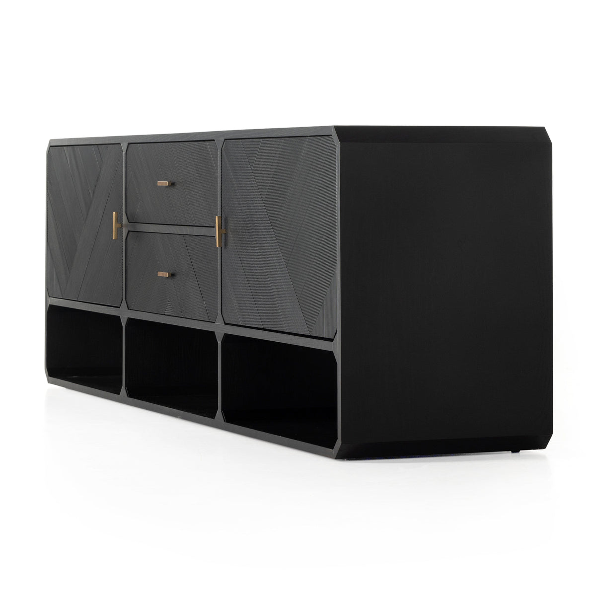 Chase Black Ash Media Console