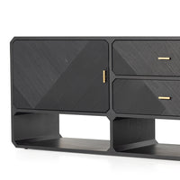 Chase Black Ash Media Console