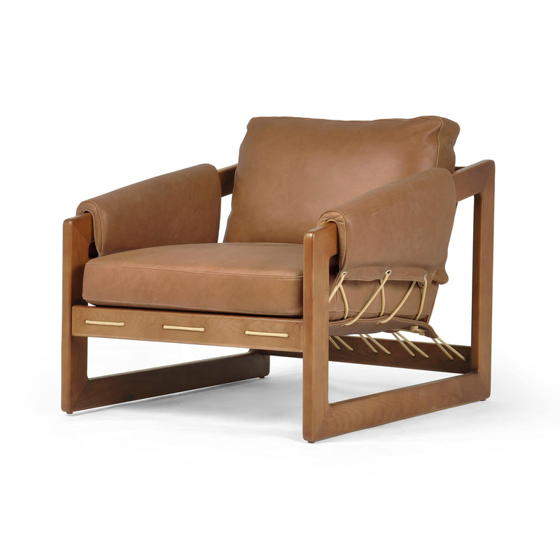 Destin Palermo Cognac Sling Chair