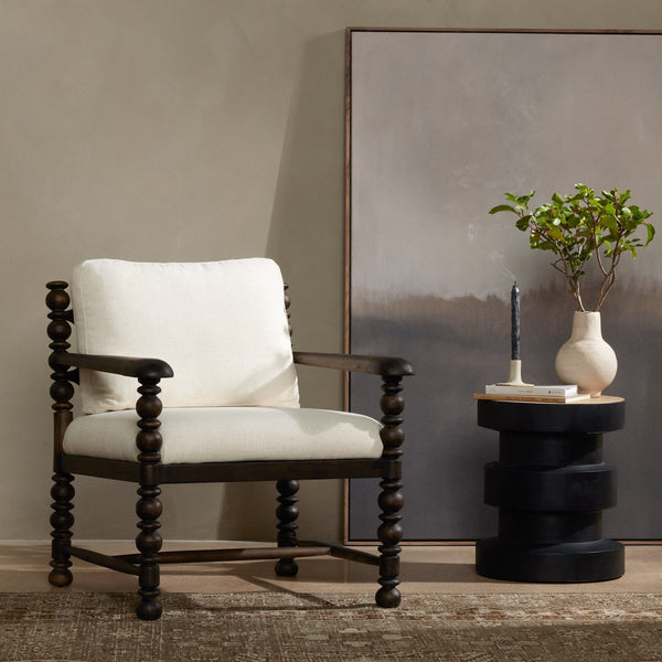 Devonshire Ivory Spindle Arm Chair