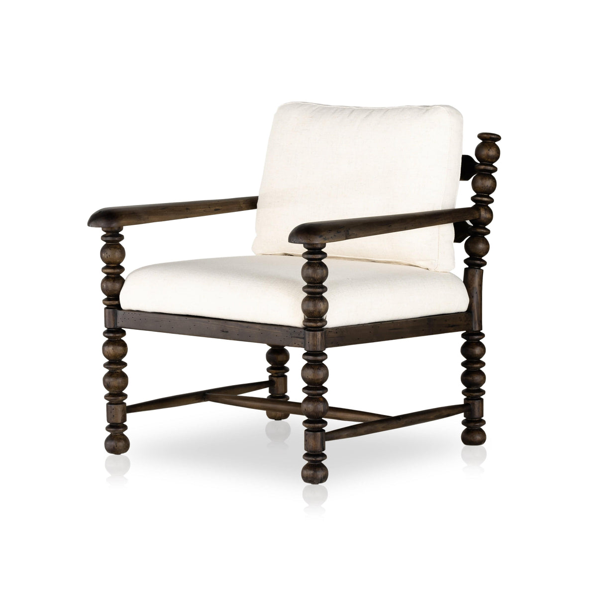 Devonshire Ivory Spindle Arm Chair