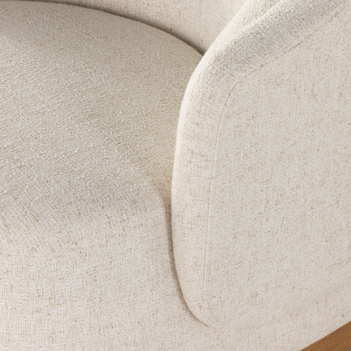 Margo Omari Cream Swivel Chair