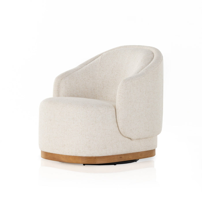 Margo Omari Cream Swivel Chair