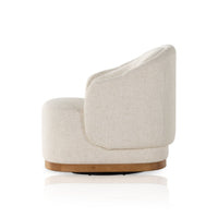 Margo Omari Cream Swivel Chair