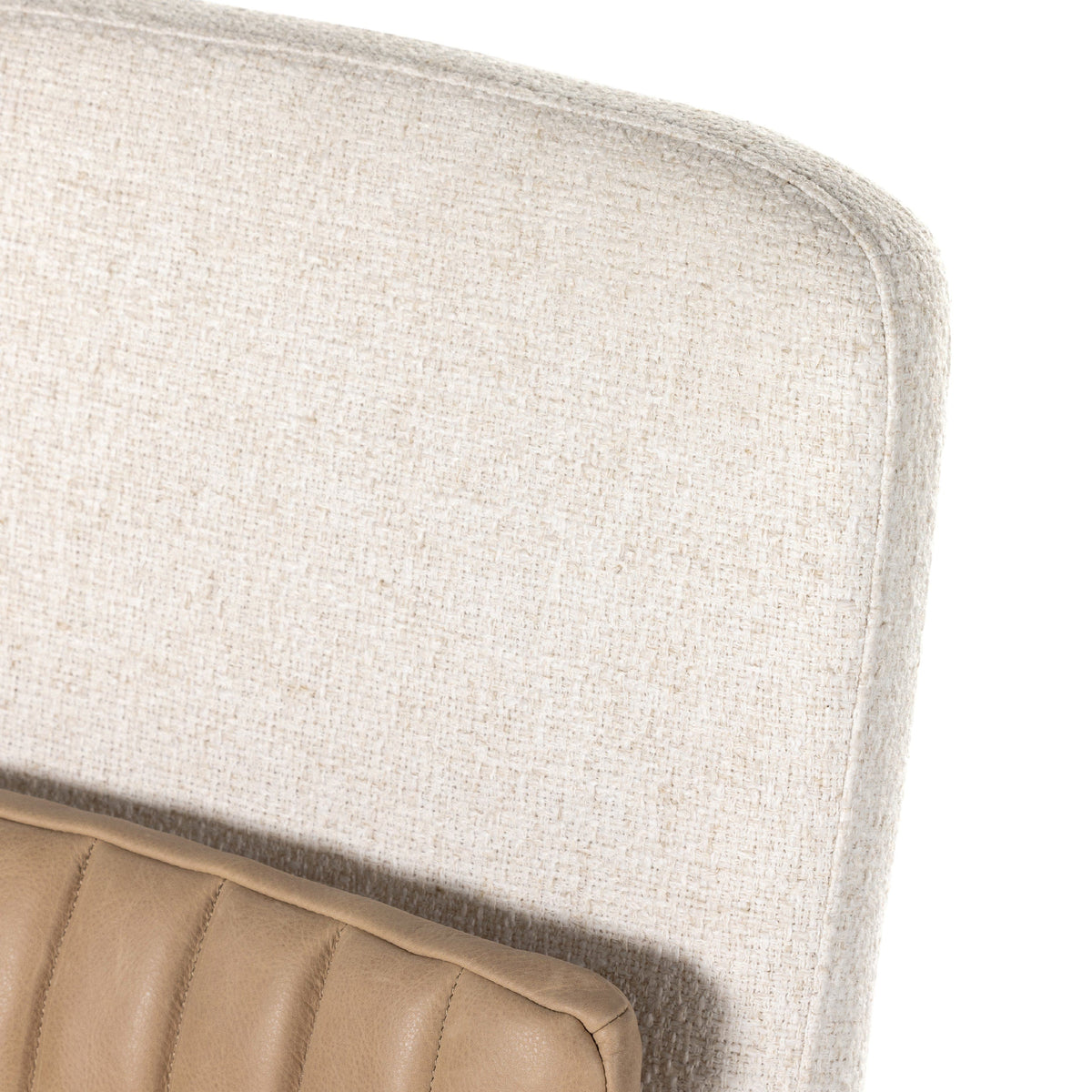 Laynie Off White Upholstered Desk Chair